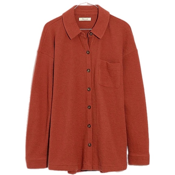 Madewell Textural Knit Shirt-Jacket - Picture 2 of 10